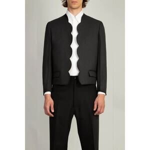 Random Identities NWT Scallop-Edge Tailored Blazer Size 44 EU 34 US
